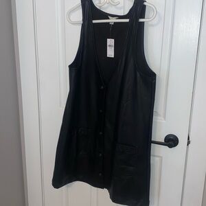 NWT American Eagle vegan leather jumper, size L Tall,